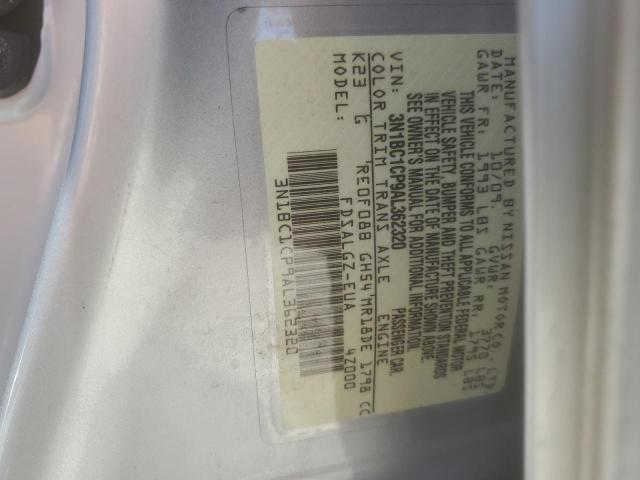 2010 Nissan Versa S VIN: 3N1BC1CP9AL362320 Lot: 57238914