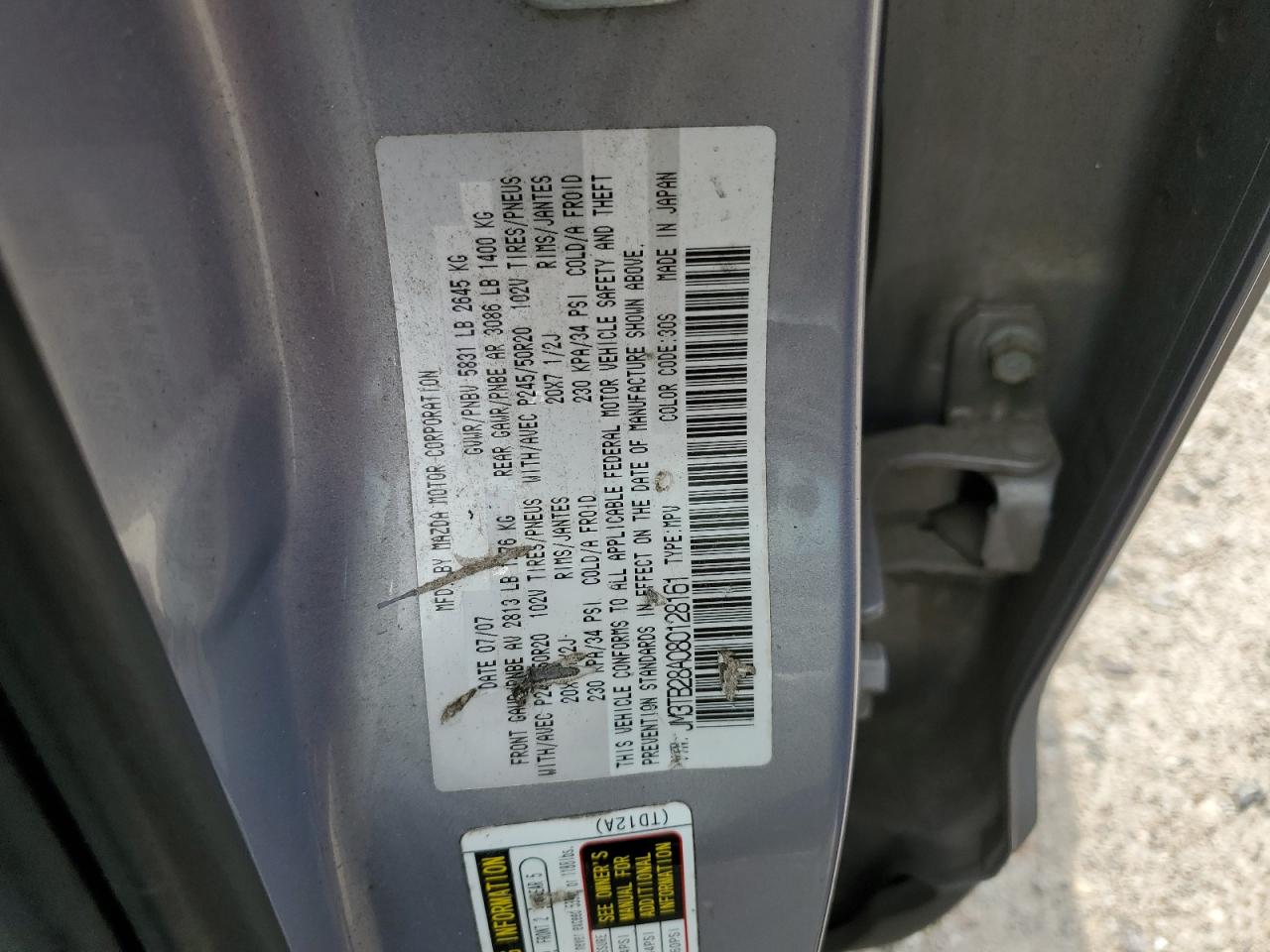 JM3TB28A080128161 2008 Mazda Cx-9