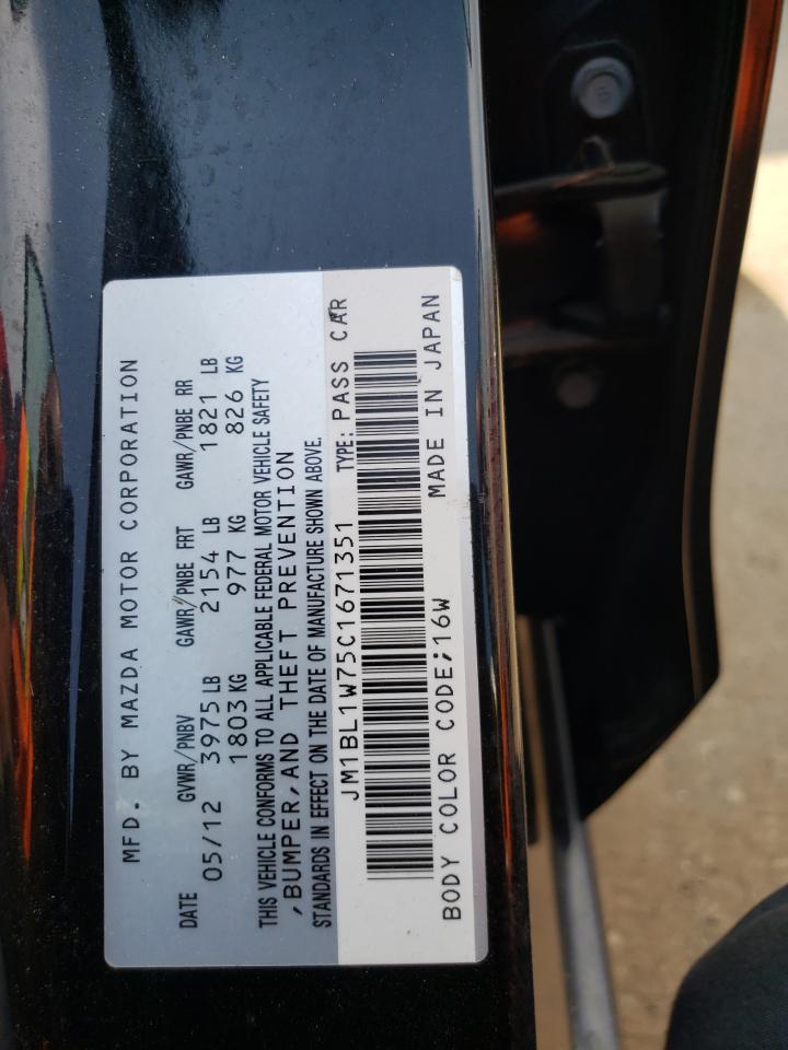 JM1BL1W75C1671351 2012 Mazda 3 I