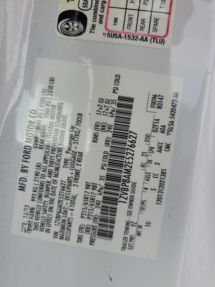 1ZVBP8AM2E5276627 2014 Ford Mustang