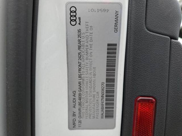 2021 Audi A4 Premium 40 VIN: WAUABAF47MN006270 Lot: 55066724