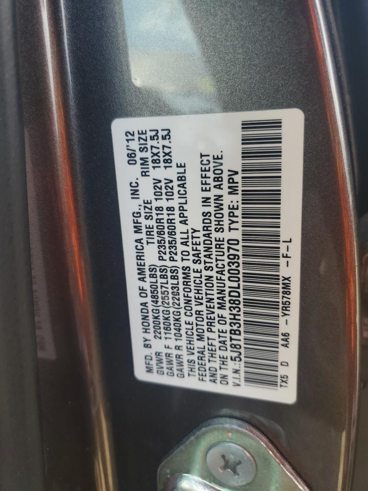 5J8TB3H38DL003970 2013 Acura Rdx