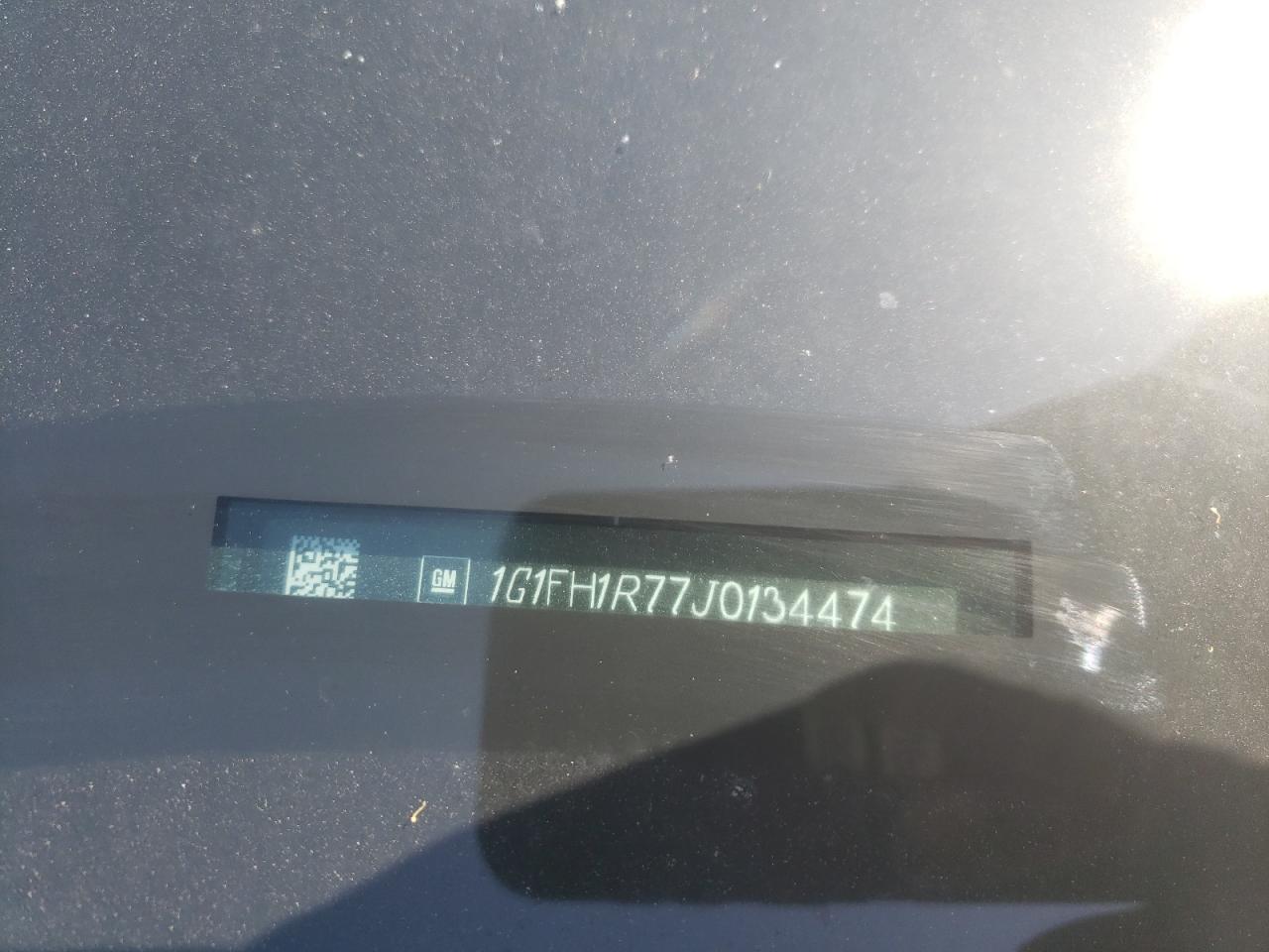 1G1FH1R77J0134474 2018 Chevrolet Camaro Ss