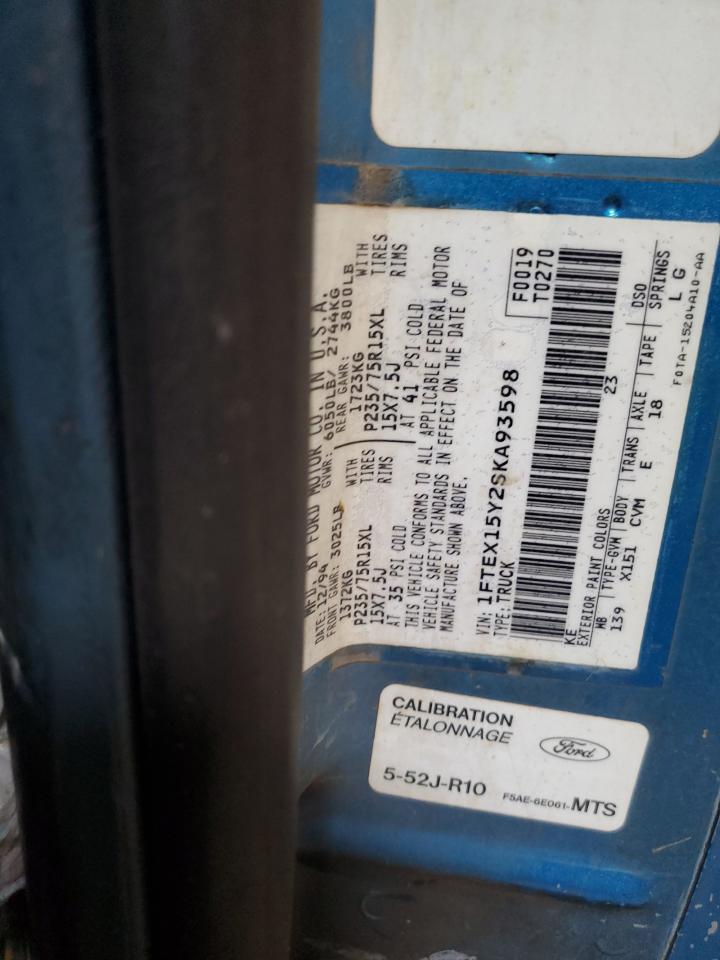 1FTEX15Y2SKA93598 1995 Ford F150