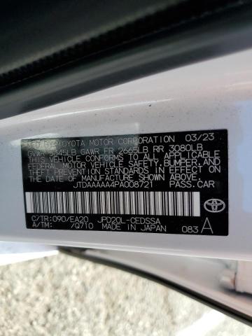 2023 Toyota Mirai Xle VIN: JTDAAAAA4PA008721 Lot: 53880434