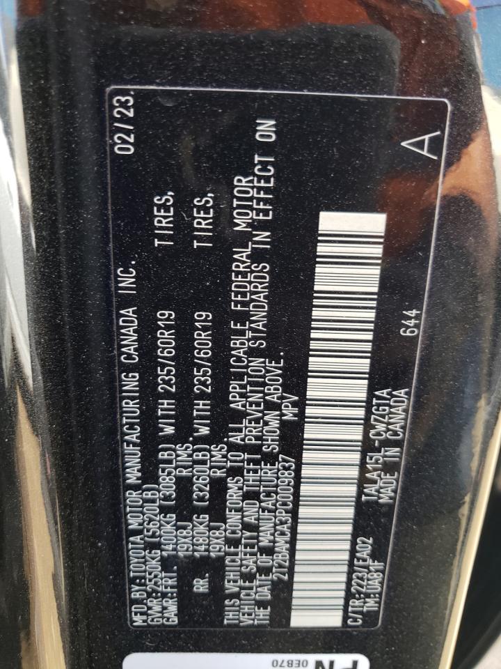 2T2BAMCA3PC009837 2023 Lexus Rx 350 Base