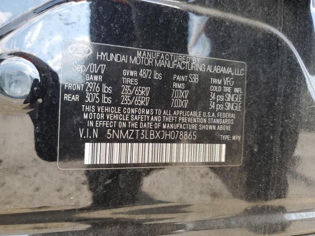 2018 HYUNDAI SANTA FE S - 5NMZT3LBXJH078865