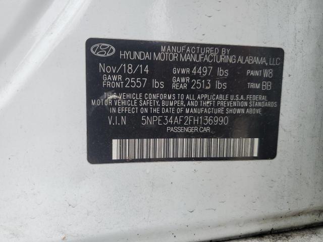 2015 Hyundai Sonata Sport VIN: 5NPE34AF2FH136990 Lot: 54813614