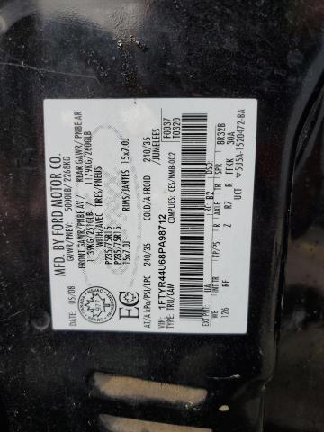 2008 Ford Ranger Super Cab VIN: 1FTYR44U68PA98712 Lot: 54580314