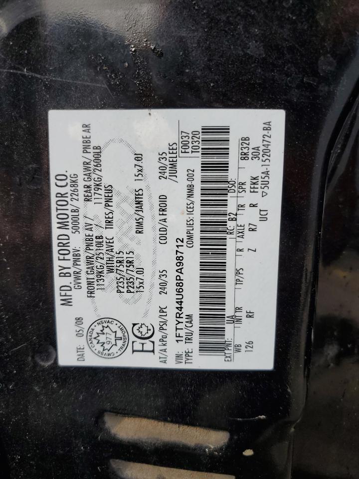 1FTYR44U68PA98712 2008 Ford Ranger Super Cab