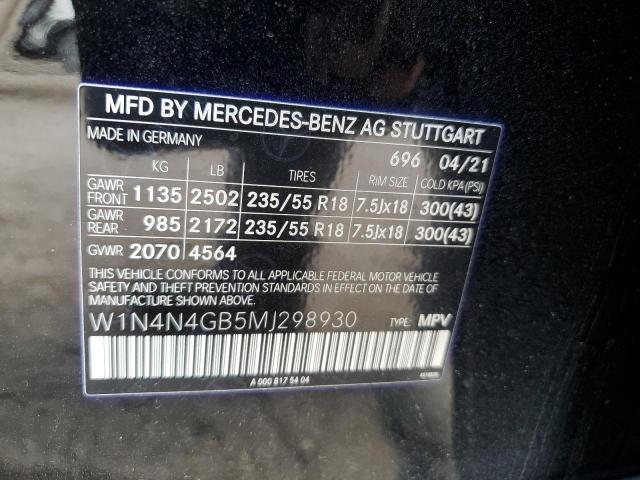 2021 Mercedes-Benz Gla 250 VIN: W1N4N4GB5MJ298930 Lot: 55413824