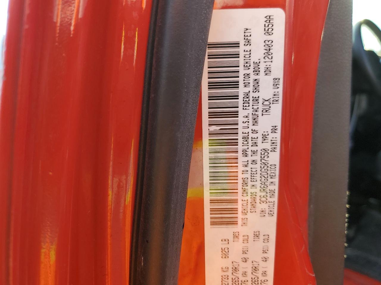 3C6JR6AG2DG507550 2013 Ram 1500 St