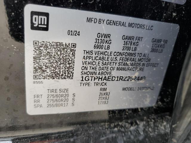 2024 GMC Sierra C1500 VIN: 1GTPHAED1RZ252440 Lot: 55388814