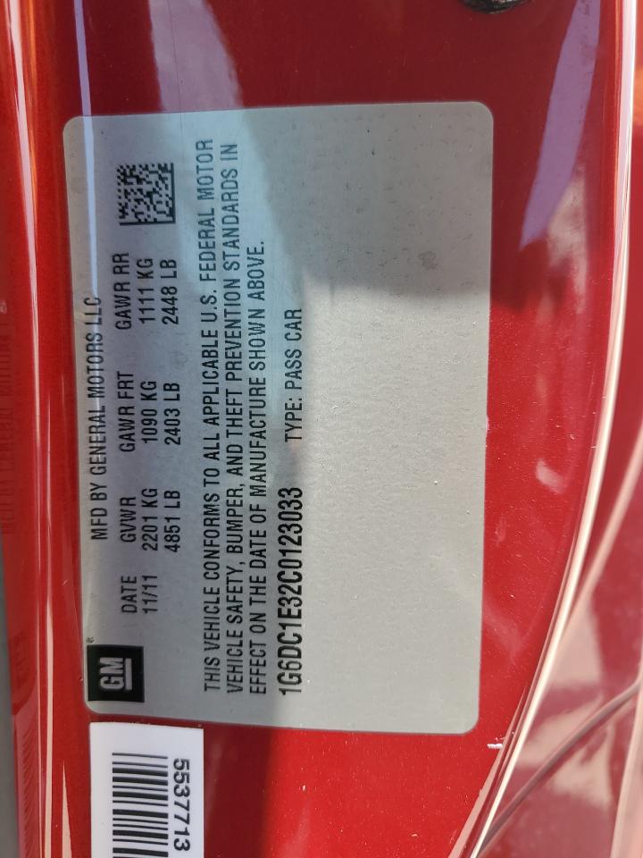 1G6DC1E32C0123033 2012 Cadillac Cts