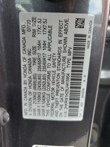 2HKRW1H25LH415954 2020 Honda Cr-V Lx