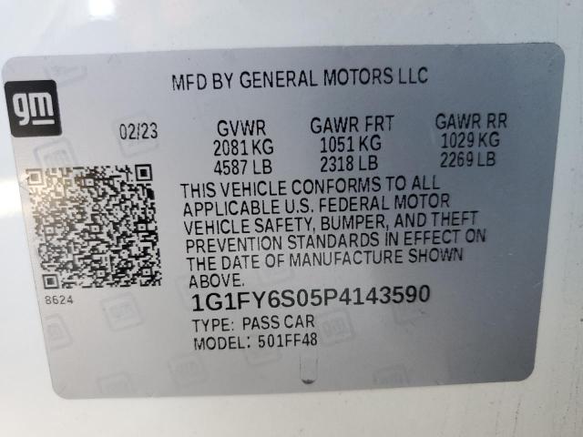 2023 Chevrolet Bolt Euv Lt VIN: 1G1FY6S05P4143590 Lot: 55684014