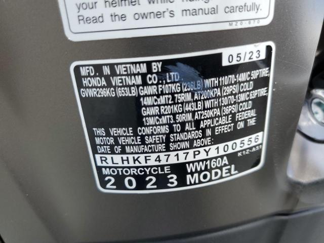 2023 HONDA WW150 A RLHKF4717PY100556