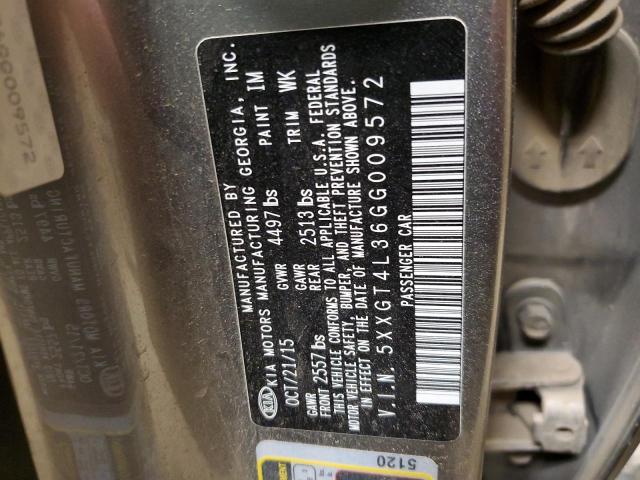 2016 Kia Optima Lx VIN: 5XXGT4L36GG009572 Lot: 56463084