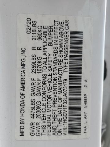 2020 HONDA ACCORD SPO - 1HGCV1F32LA073179