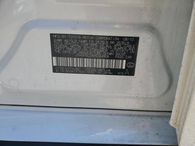 2011 Lexus Is 250 VIN: JTHCF5C2XB5044906 Lot: 56324294