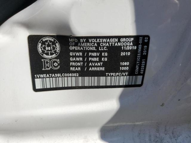 2020 VOLKSWAGEN PASSAT EXE 1VWEA7A39LC006352