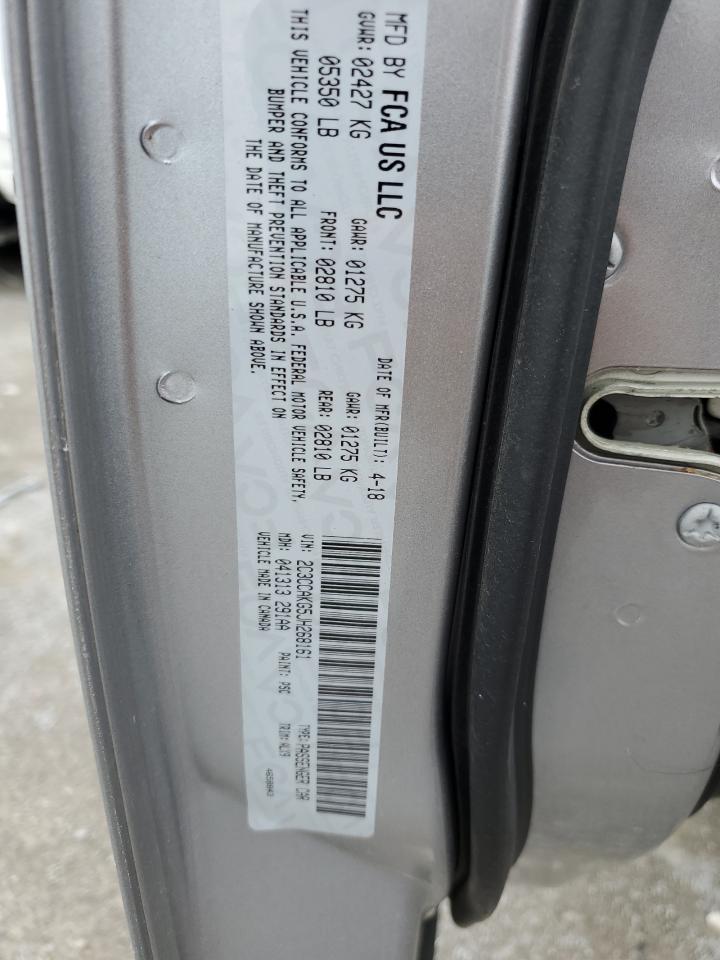 2C3CCAKG5JH268161 2018 Chrysler 300 Limited