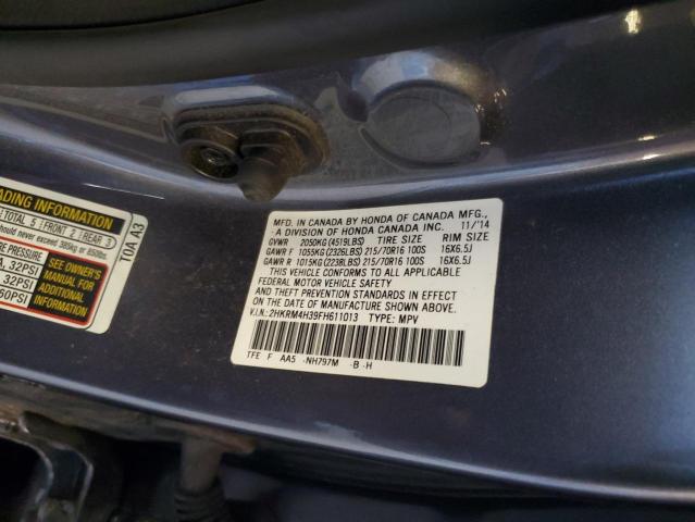 2015 Honda Cr-V Lx VIN: 2HKRM4H39FH611013 Lot: 57005534