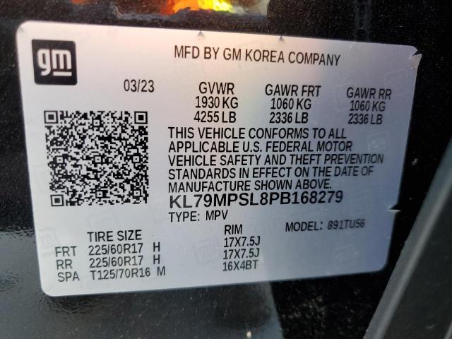 2023 Chevrolet Trailblazer Lt VIN: KL79MPSL8PB168279 Lot: 56647024