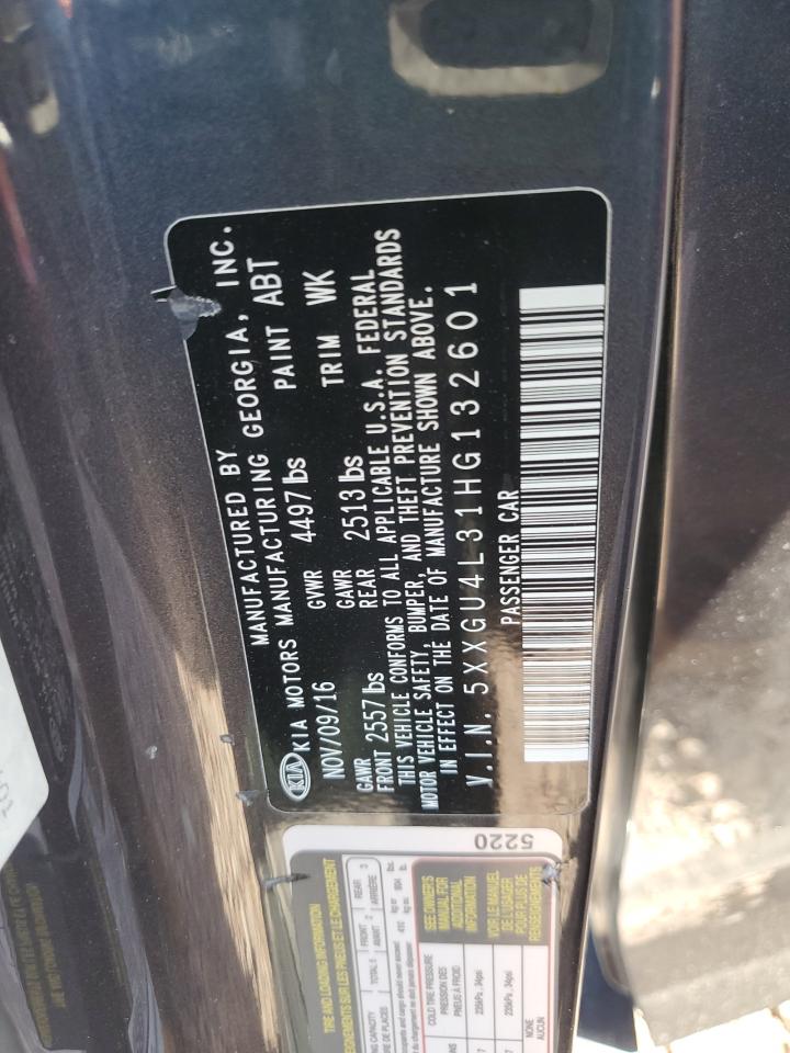 5XXGU4L31HG132601 2017 Kia Optima Ex