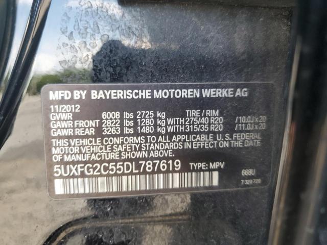 2013 BMW X6 xDrive35I VIN: 5UXFG2C55DL787619 Lot: 55461314