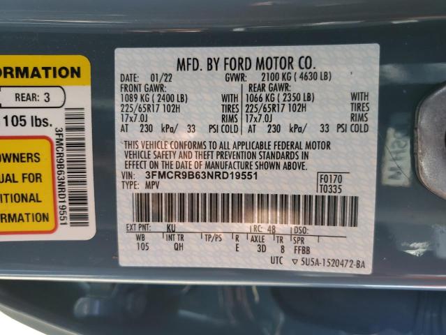 2022 FORD BRONCO SPO - 3FMCR9B63NRD19551