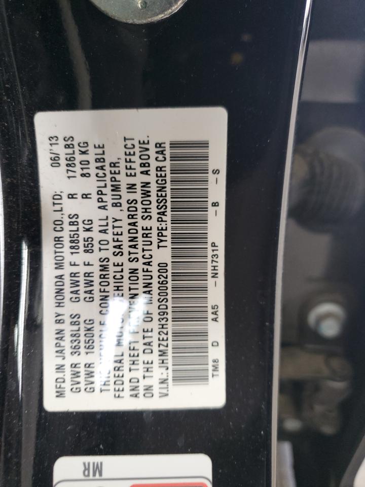 JHMZE2H39DS006200 2013 Honda Insight