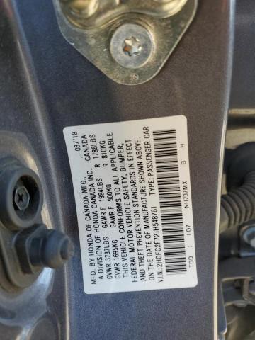 2018 Honda Civic Ex VIN: 2HGFC2F72JH548761 Lot: 56733174