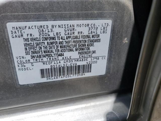 2013 Nissan Sentra S VIN: 3N1AB7AP0DL773484 Lot: 56336204