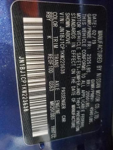 2019 Nissan Rogue Sport S VIN: JN1BJ1CP1KW223638 Lot: 53746934