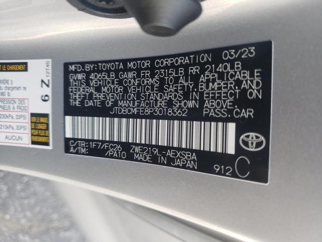 2023 TOYOTA COROLLA LE - JTDBCMFE8P3018362