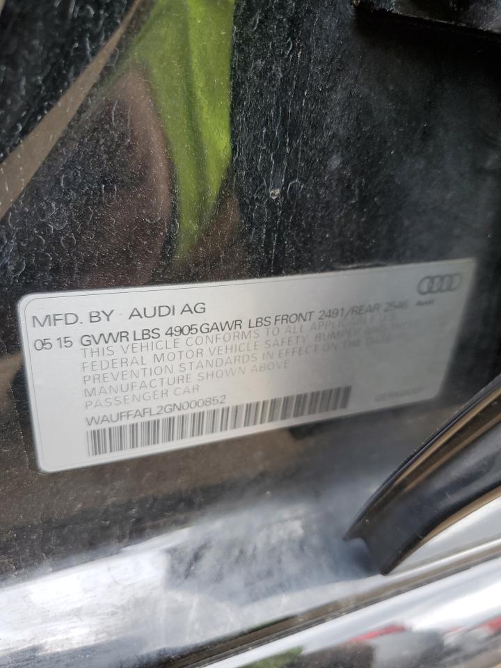 WAUFFAFL2GN000852 2016 Audi A4 Premium Plus S-Line