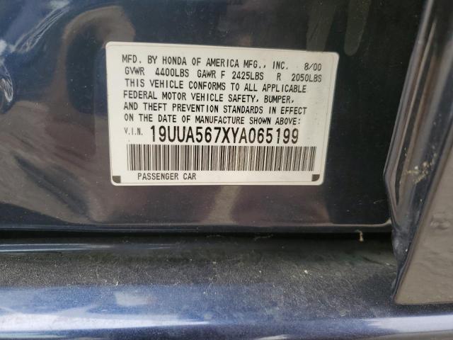 2000 Acura 3.2Tl VIN: 19UUA567XYA065199 Lot: 55511044