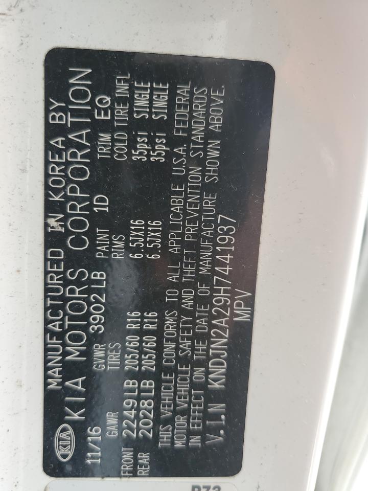 KNDJN2A29H7441937 2017 Kia Soul