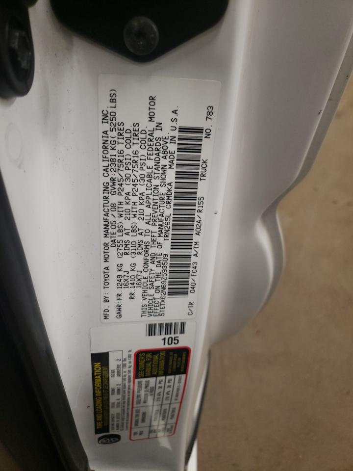 5TETX62N69Z593509 2009 Toyota Tacoma Prerunner Access Cab