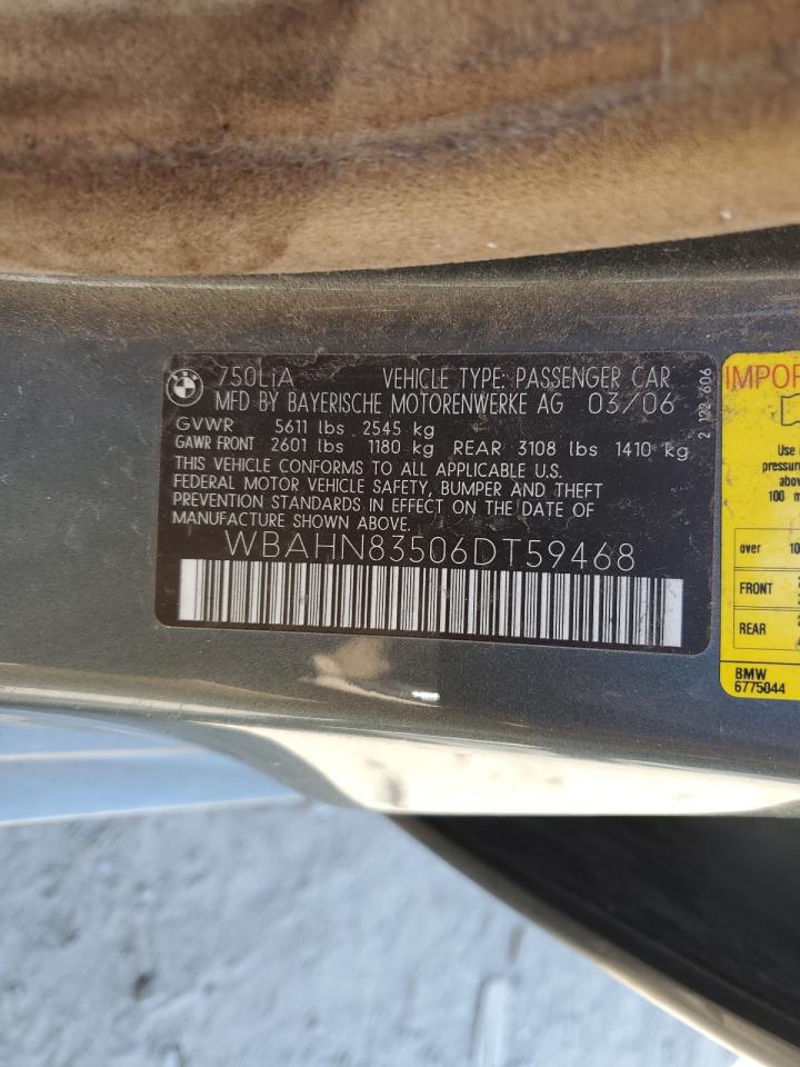 WBAHN83506DT59468 2006 BMW 750 Li