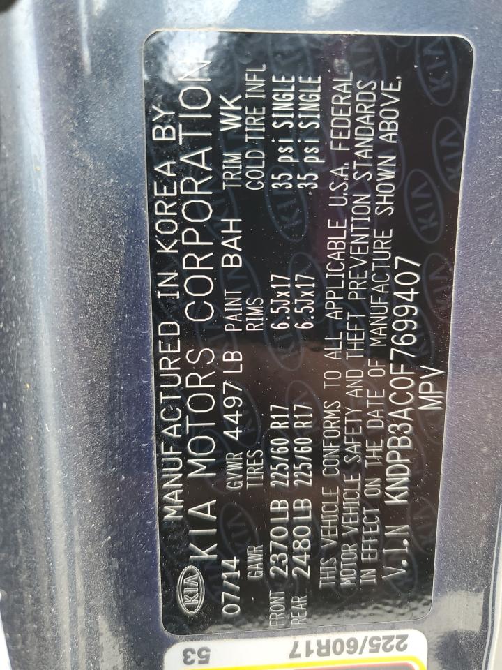 KNDPB3AC0F7699407 2015 Kia Sportage Lx