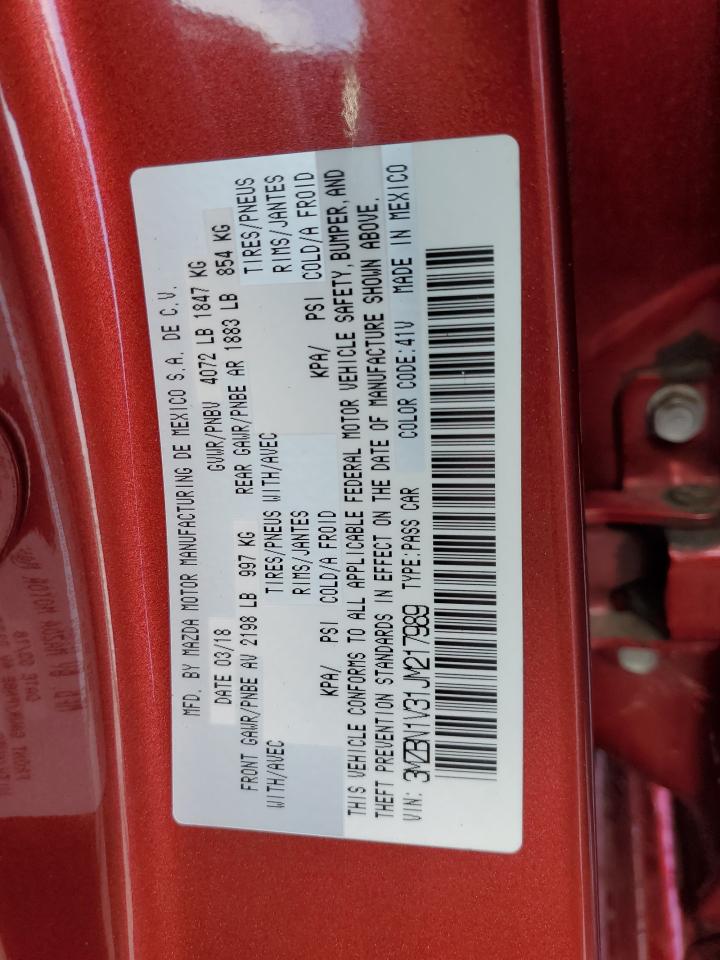 3MZBN1V31JM217989 2018 Mazda 3 Touring