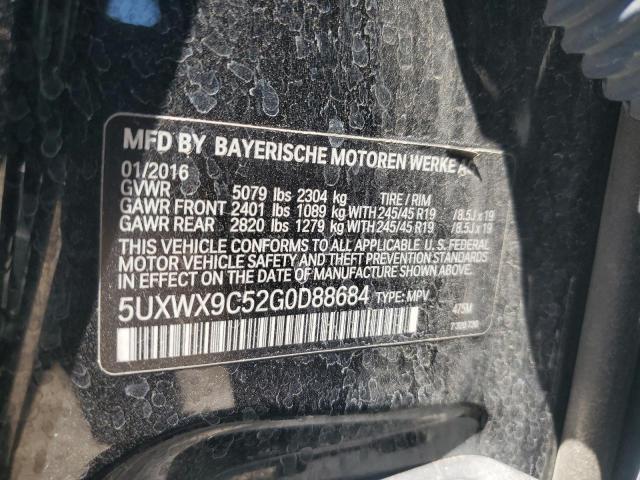 2016 BMW X3 xDrive28I VIN: 5UXWX9C52G0D88684 Lot: 53308824