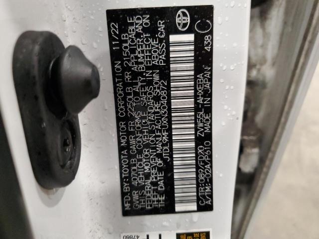 2022 Toyota Prius Le VIN: JTDL9MFUXN3040872 Lot: 54744054