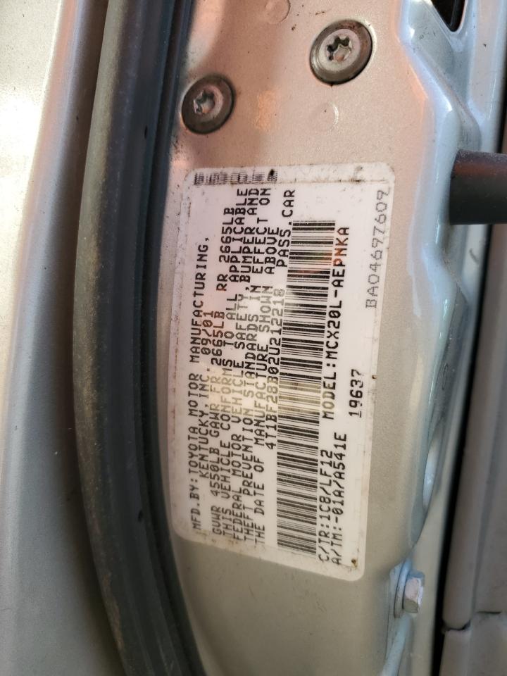 4T1BF28B02U212218 2002 Toyota Avalon Xl