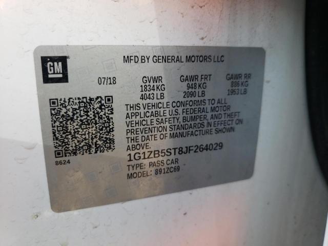 2018 CHEVROLET MALIBU LS - 1G1ZB5ST8JF264029