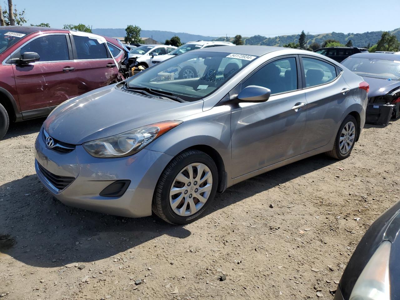 KMHDH4AEXCU448590 2012 Hyundai Elantra Gls