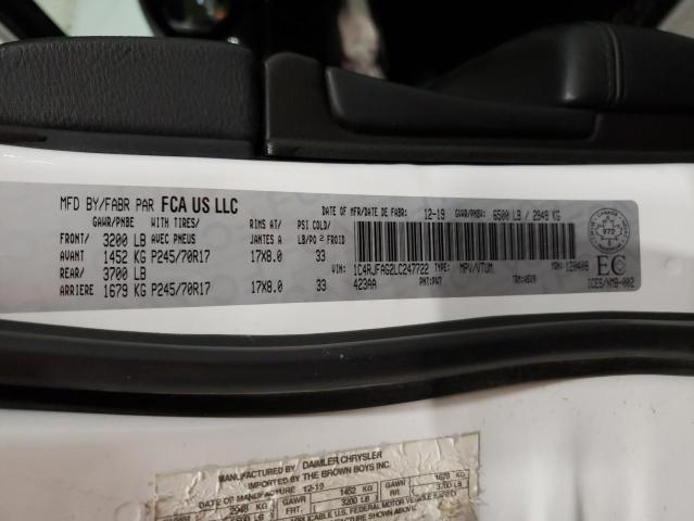 2020 Jeep Grand Cherokee Laredo VIN: 1C4RJFAG2LC247722 Lot: 54468164