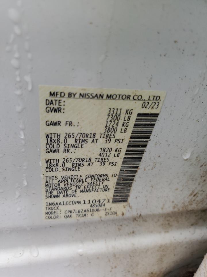 1N6AA1EC0PN110471 2023 Nissan Titan S